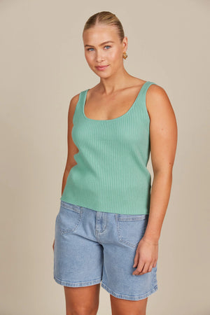 Adele Tank Seafoam