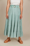 Amelie Maxi Skirt Seafoam