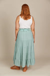 Amelie Maxi Skirt Seafoam