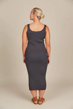 Adele Tank Dress Graphite