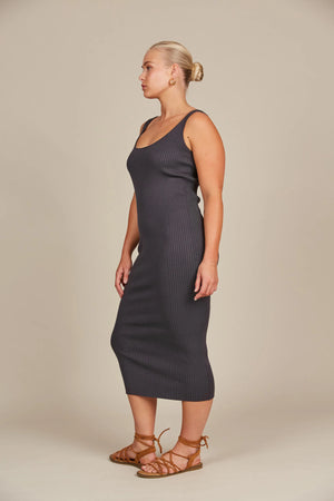 Adele Tank Dress Graphite