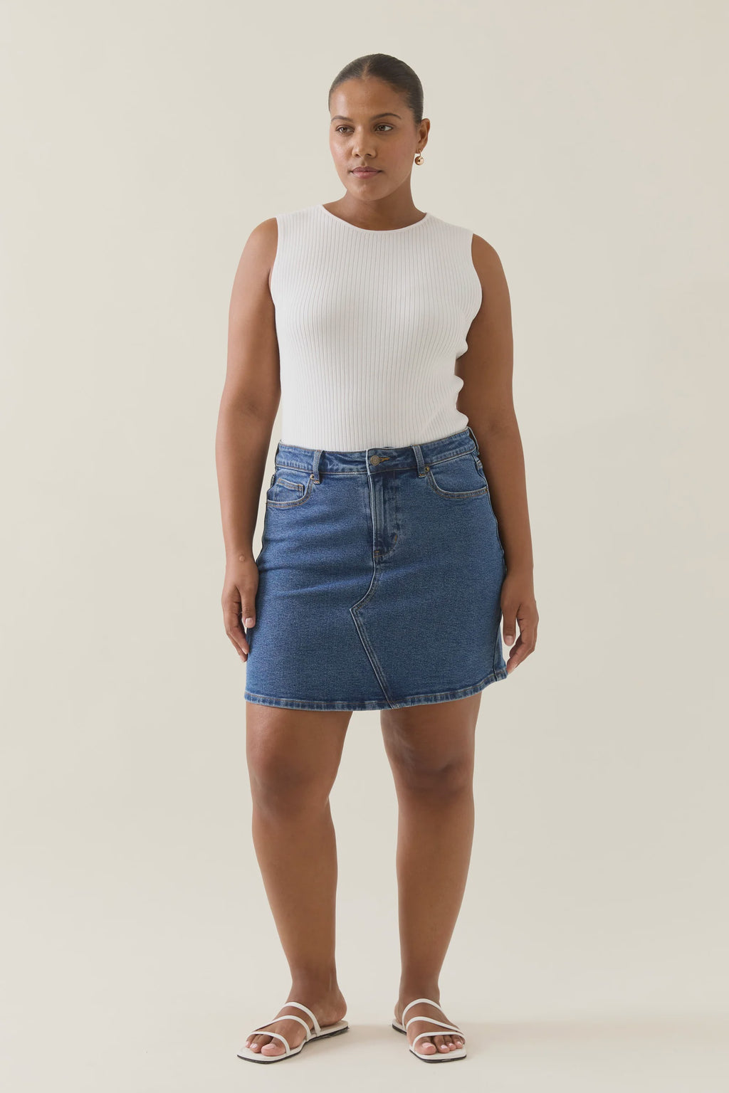 Margot Denim Skirt / Denim