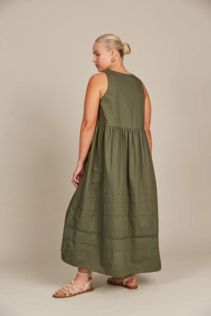 Remi Tank Dress Olive