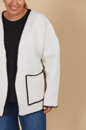 Athena Cardigan Ivory