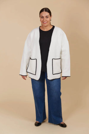 Athena Cardigan Ivory