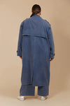 Freya Trench Coat Denim