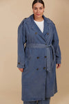 Freya Trench Coat Denim