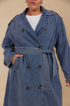 Freya Trench Coat Denim
