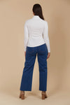 Naria Roll Neck Top Ivory