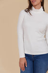 Naria Roll Neck Top Ivory