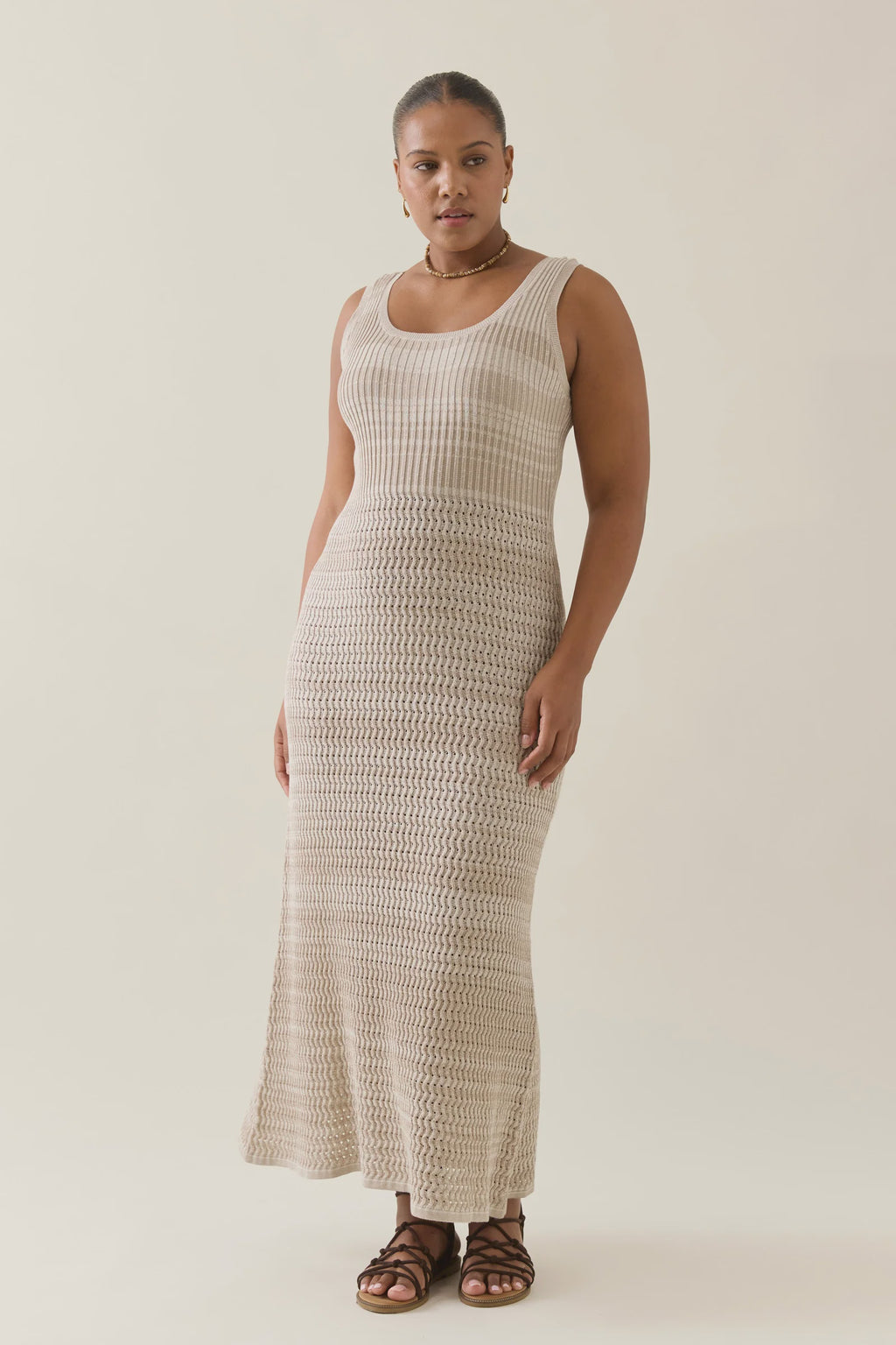 Ida Knit Tank Dress / Canvas