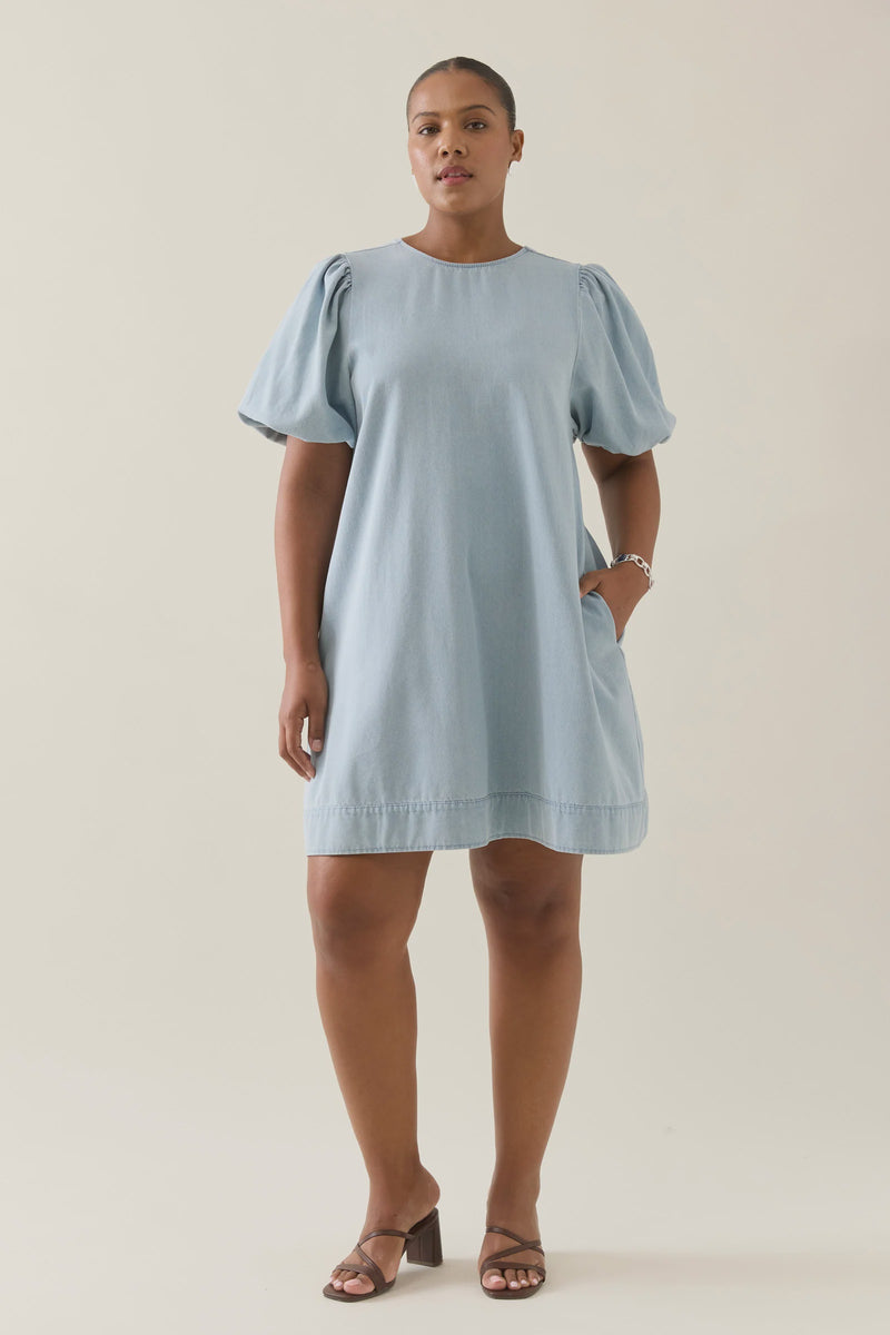 Sofie Denim Dress / Sky