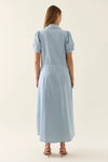 Sofie Denim Dress Maxi / Sky