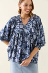 Wilma Top / Navy