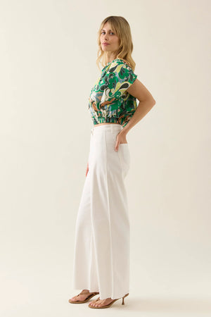 Aurora Reversible Crop Top Paisley