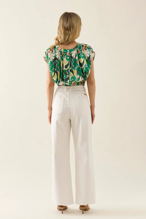 Aurora Reversible Crop Top Paisley