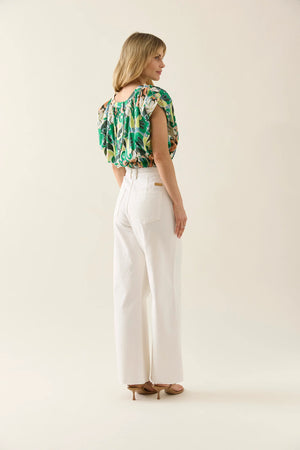 Aurora Reversible Crop Top Paisley