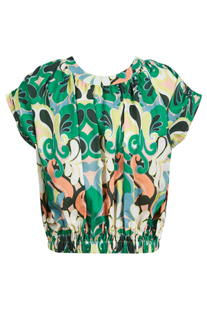 Aurora Reversible Crop Top Paisley