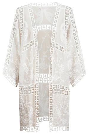 Oline Lace Kimono Lotus/ONE SIZE