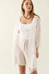 Oline Lace Kimono Lotus/ONE SIZE