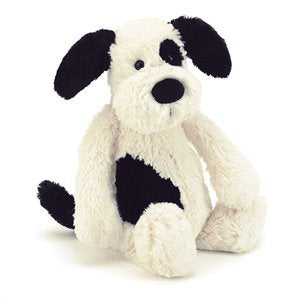 Bashful Black & Cream Puppy Small