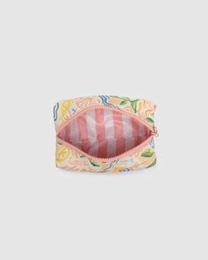 Bambi Makeup Bag - Lemon Print