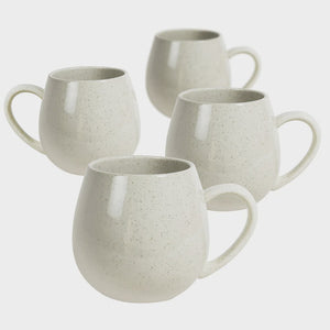 Hug Me Mug 4pk White Speckled