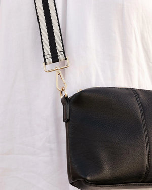 Kasey Stripe Strap Crossbody Bag