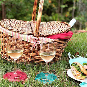 Glass on the Grass Resin Coasters