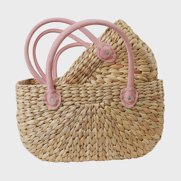 Harvest Basket Rosie Suede Handle Large