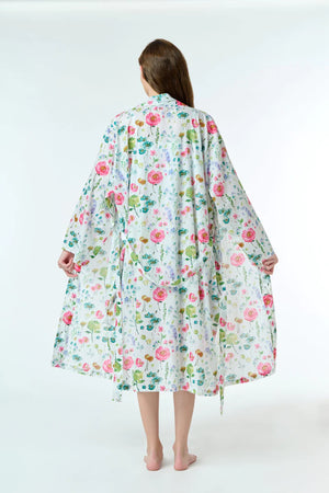 Arabella Dressing Gown Watercolour Floral