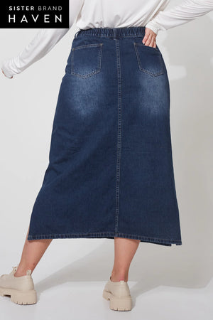 Dalton Denim Skirt Indigo