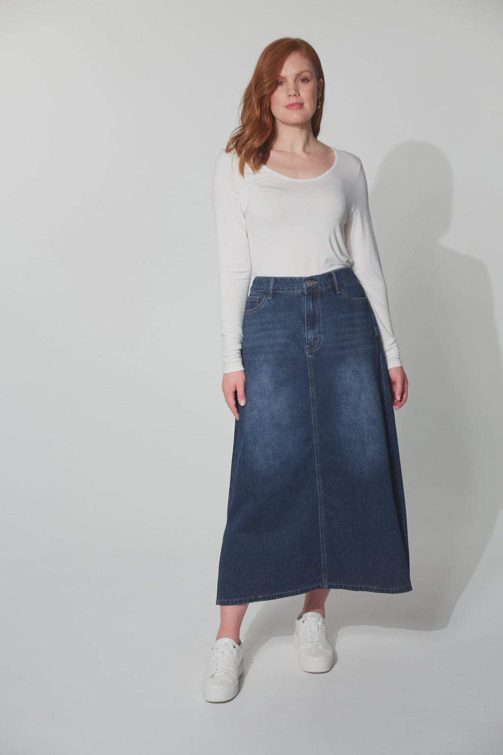 Dalton Denim Skirt Indigo