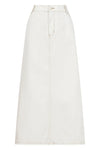 Dalton Denim Skirt White