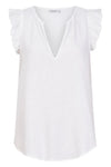 Florence Frill Tank Bianco