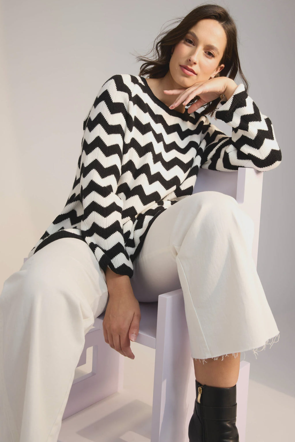 Marrakesh Jumper White/Kohl