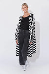 Marrakesh Cardigan White/Kohl/ONE SIZE