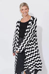 Marrakesh Cardigan White/Kohl/ONE SIZE