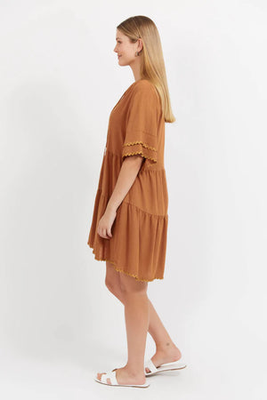 Haiti Dress Tan