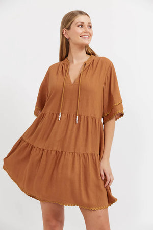 Haiti Dress Tan