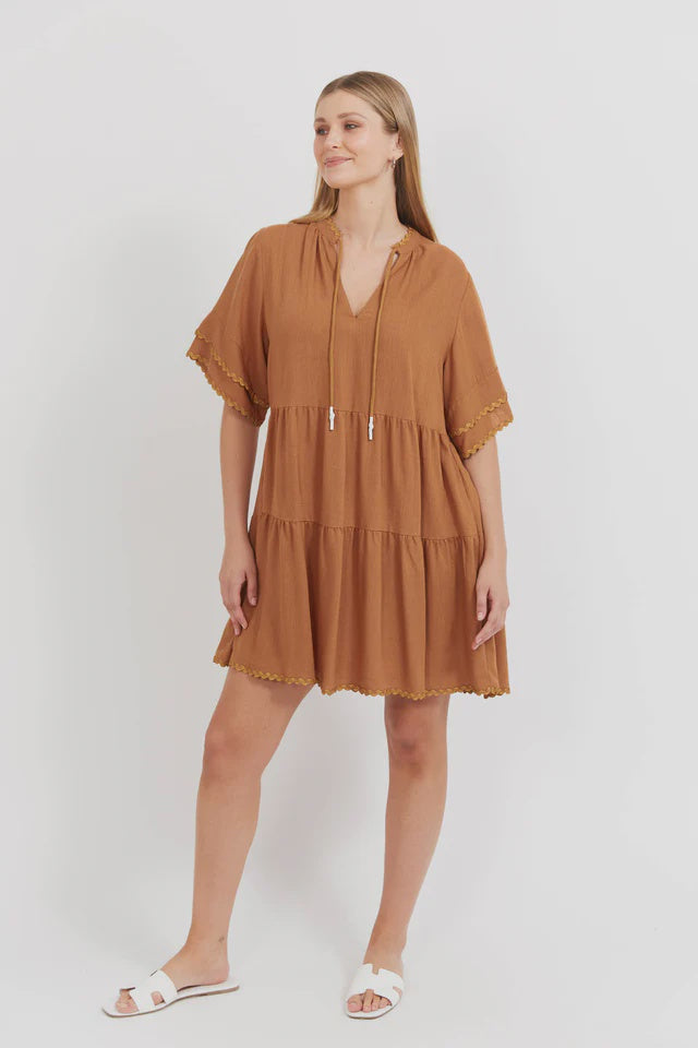Haiti Dress Tan