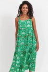 Haiti Tank Maxi Dress Palms