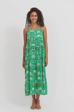 Haiti Tank Maxi Dress Palms