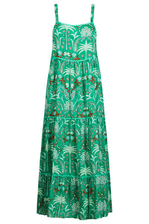 Haiti Tank Maxi Dress Palms