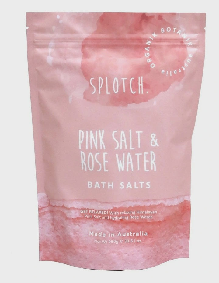 Splotch Bath Salts - Pink Salt & Rose Water