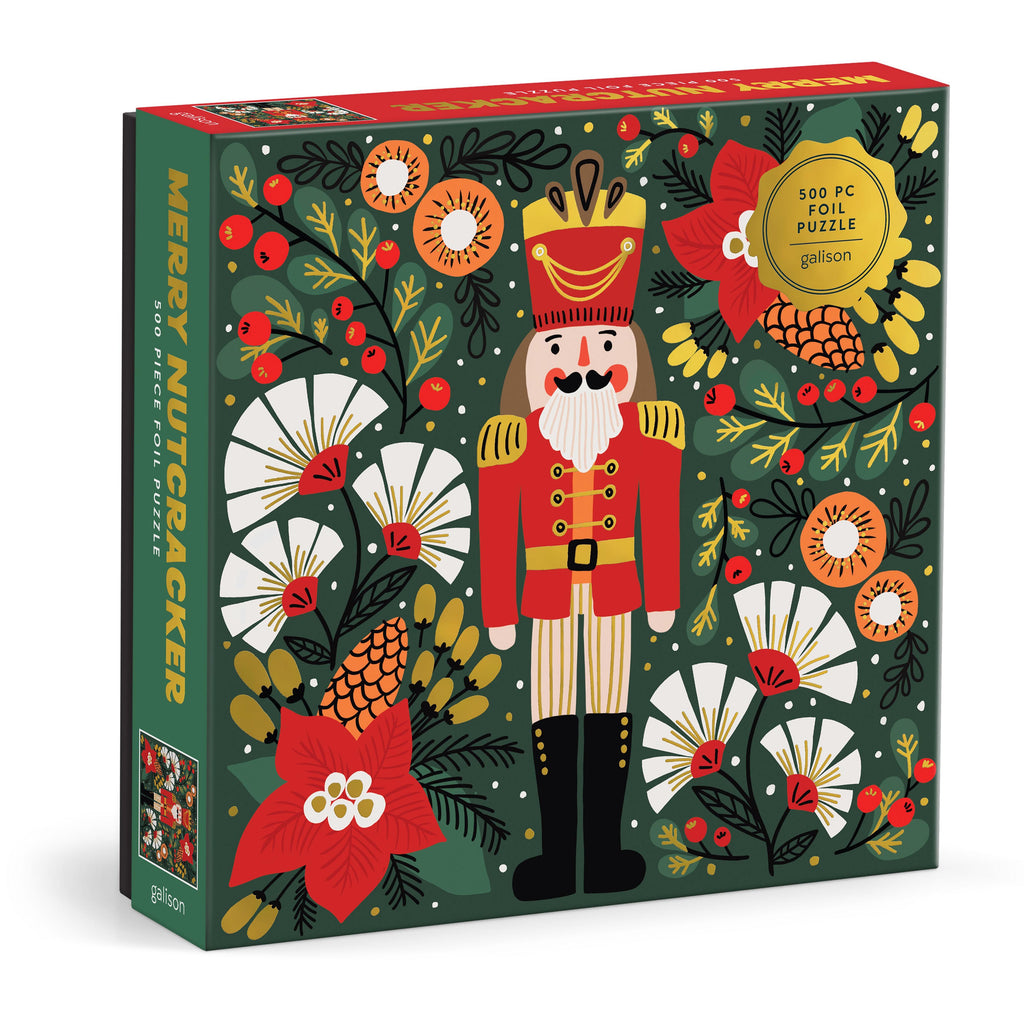 Merry Nutcracker Foil Puzzle 500pc