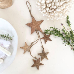 Lucia Timber Star Garland