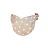 Resin Chicken Ornament - Dotty