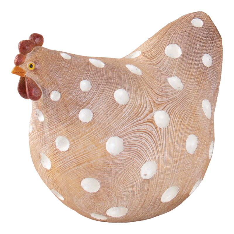 Resin Chicken Ornament - Dotty