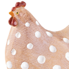 Resin Chicken Ornament - Dotty